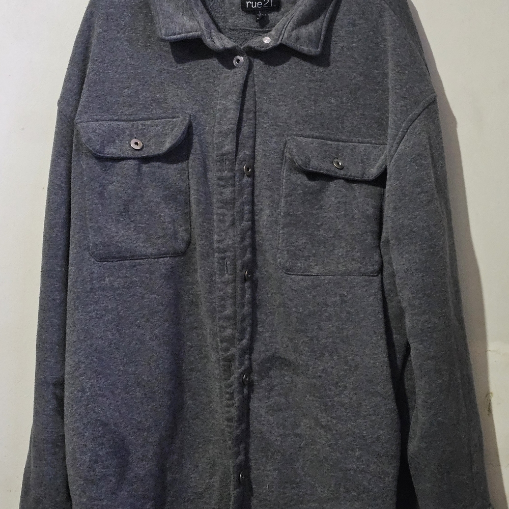 Rue21 Charcoal Fleece-Lined Jacket